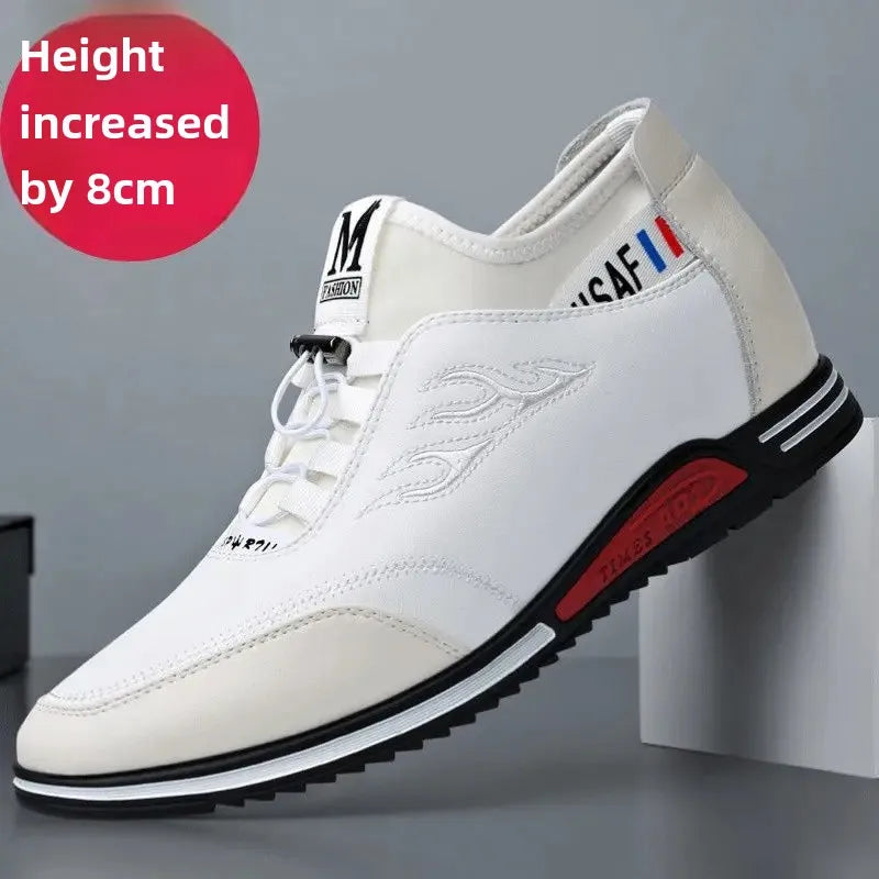 Invisible Lift Sneakers - Premium Leather Comfort