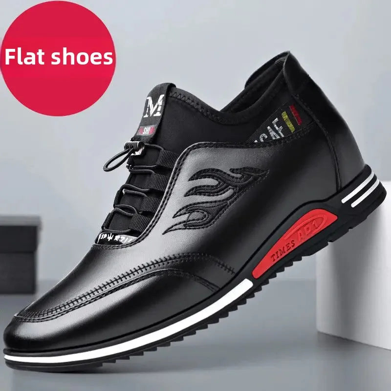 Invisible Lift Sneakers - Premium Leather Comfort