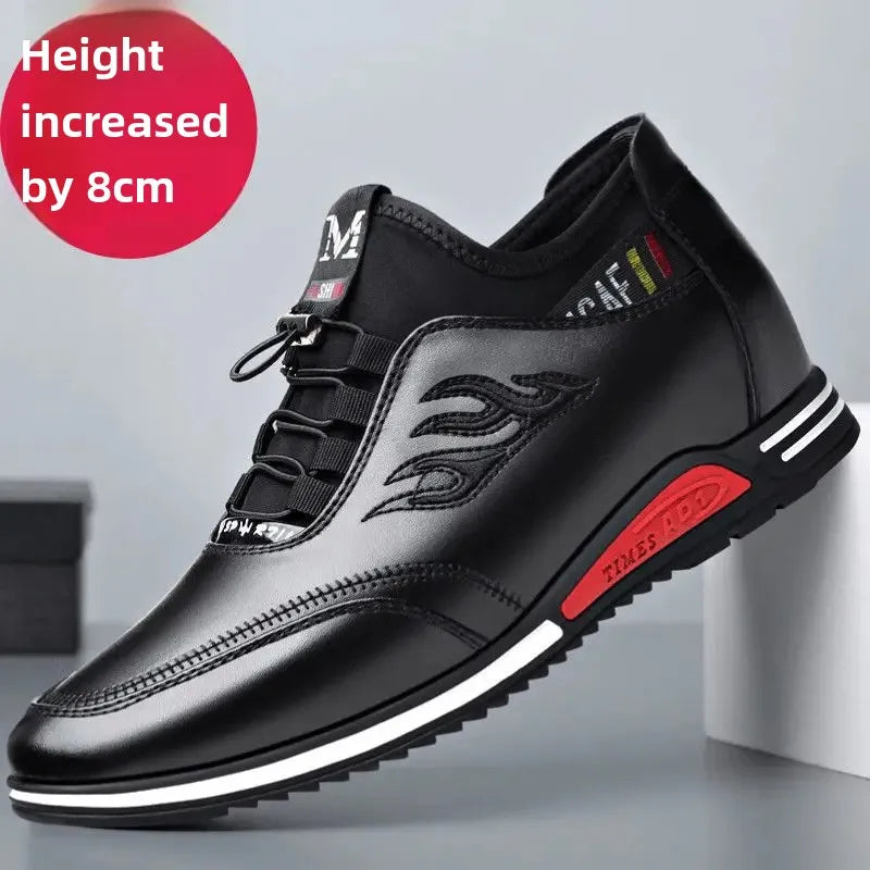 Invisible Lift Sneakers - Premium Leather Comfort