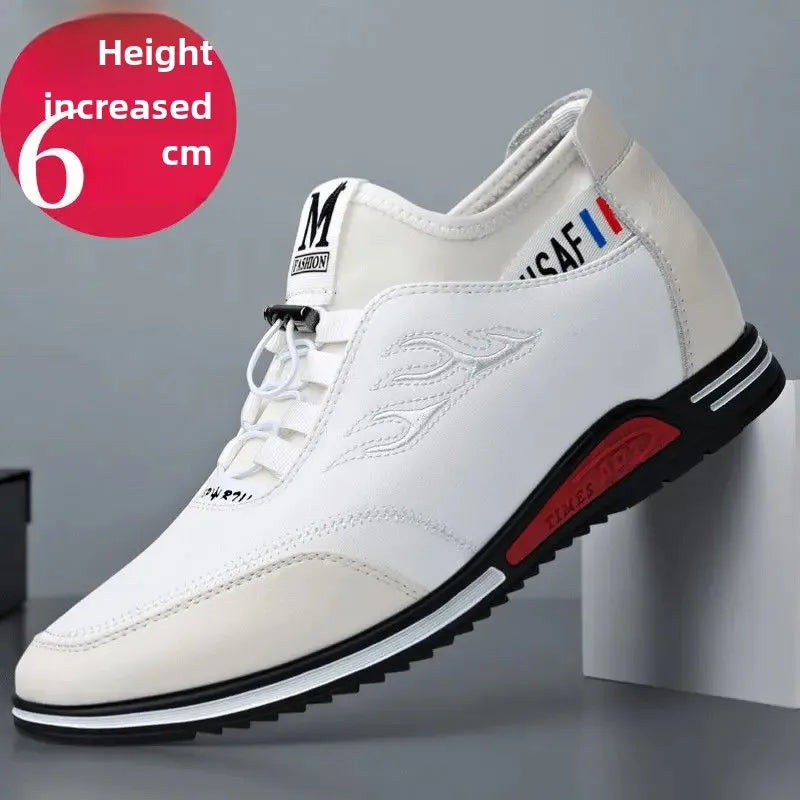 Invisible Lift Sneakers - Premium Leather Comfort
