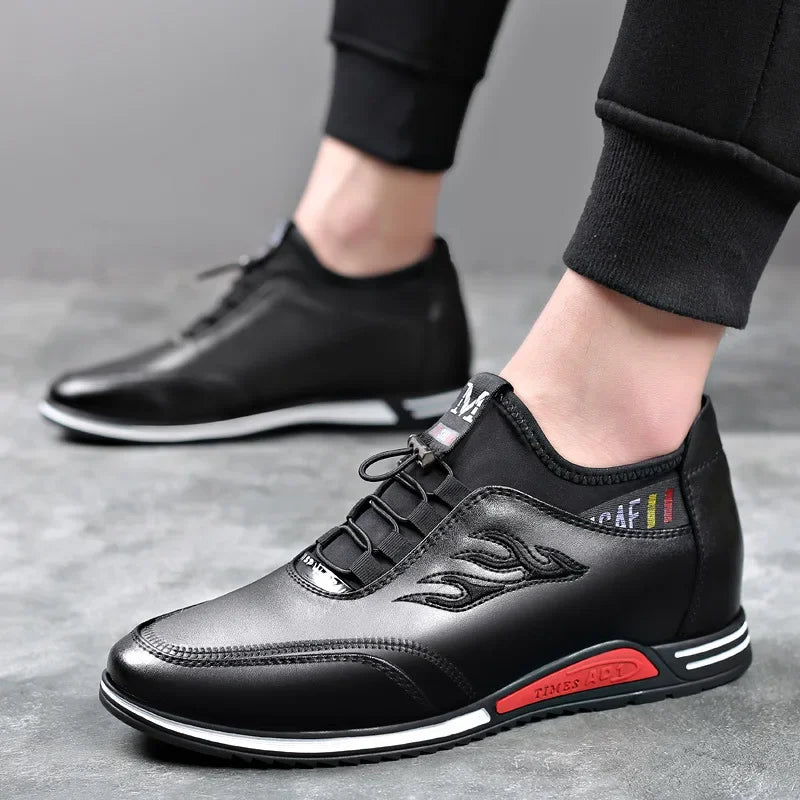 Invisible Lift Sneakers - Premium Leather Comfort