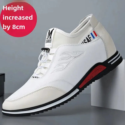 Invisible Lift Sneakers - Premium Leather Comfort