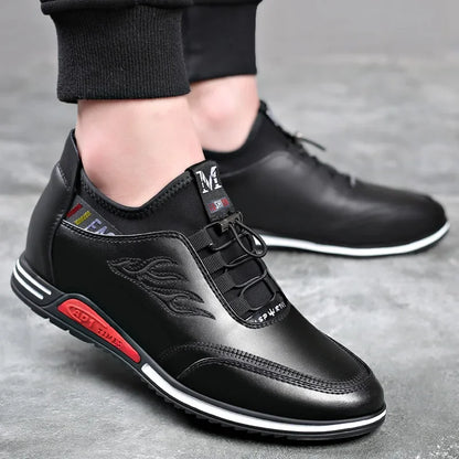 Invisible Lift Sneakers - Premium Leather Comfort
